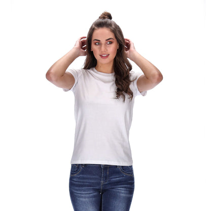 womens basic white tee