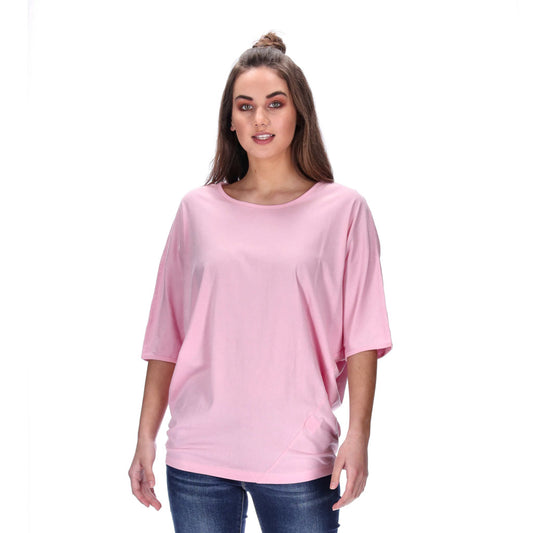 batwing sleeved tee pink