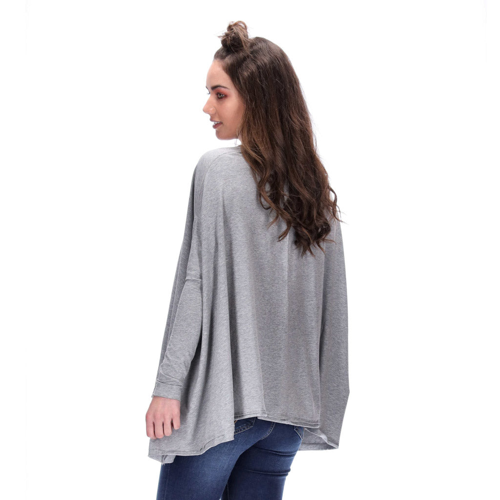 Emma Top Long Sleeve Grey