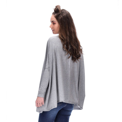 Emma Top Long Sleeve Grey