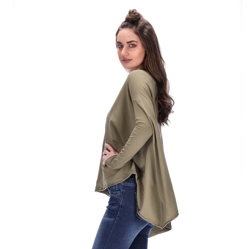 Emma Top Long Sleeve Olive