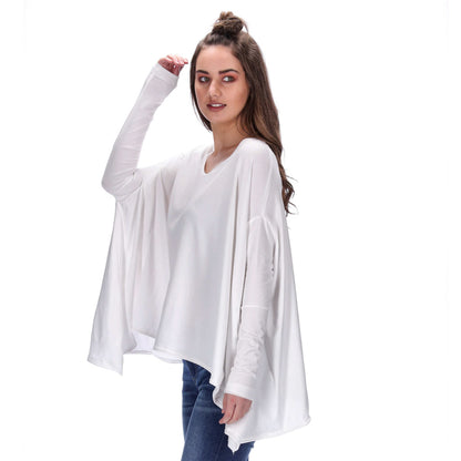 Emma Long Sleeve Top White