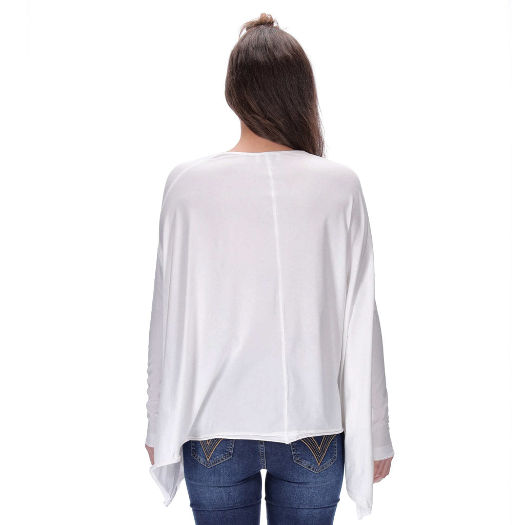 Emma Long Sleeve Top White