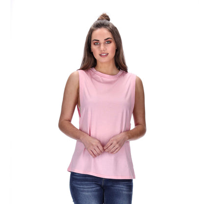 boxy pink singlet