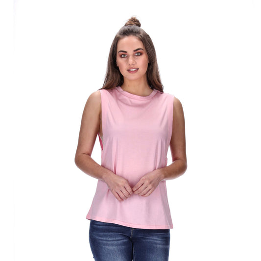 boxy pink singlet