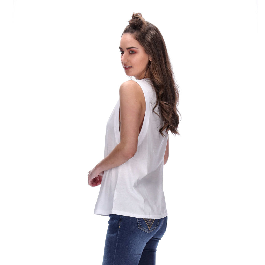 Faith Singlet White