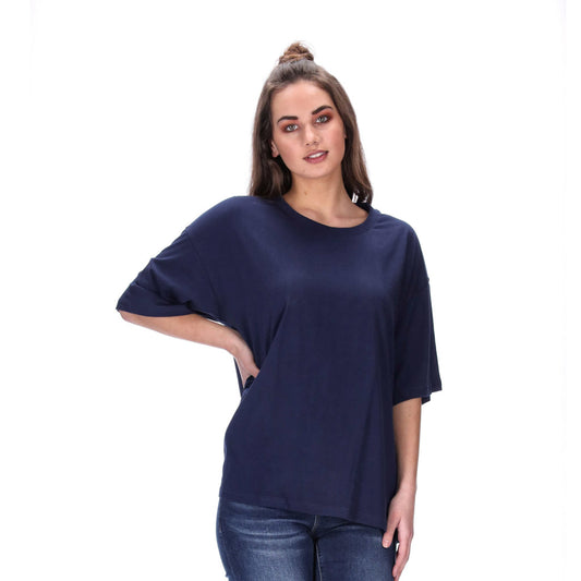 oversized womens tee navy