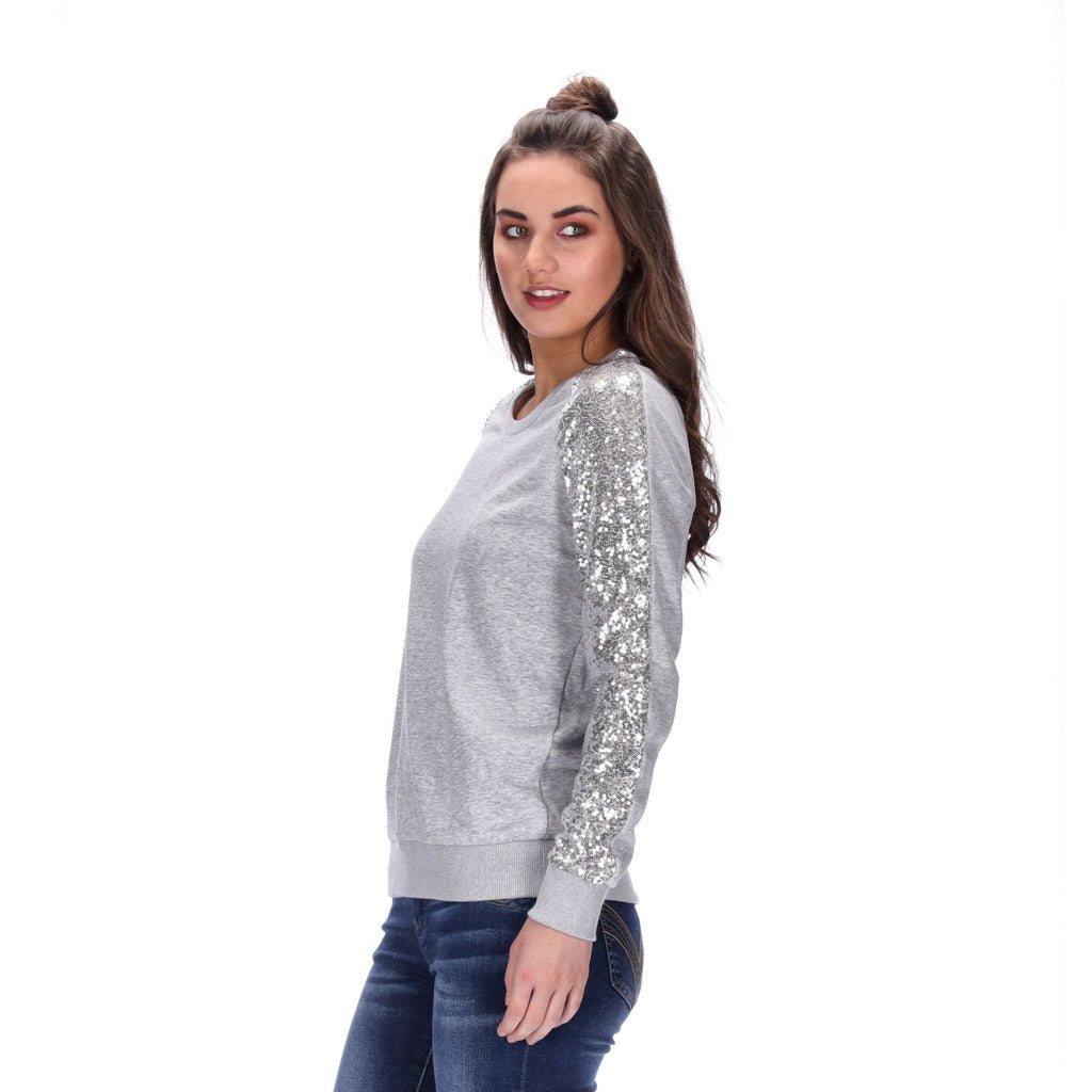 Frankie Sweater Grey/Silver