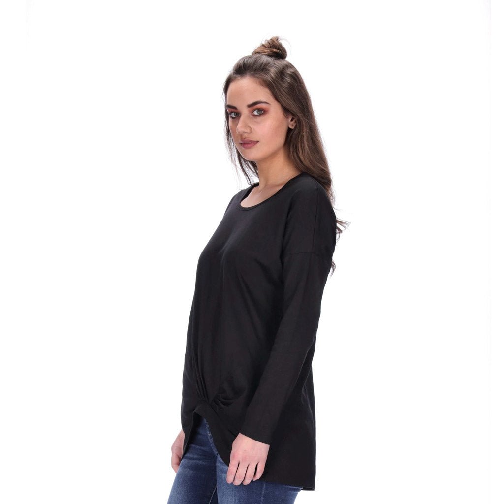 Hailey Long Sleeve Top Black