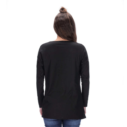 Hailey Long Sleeve Top Black