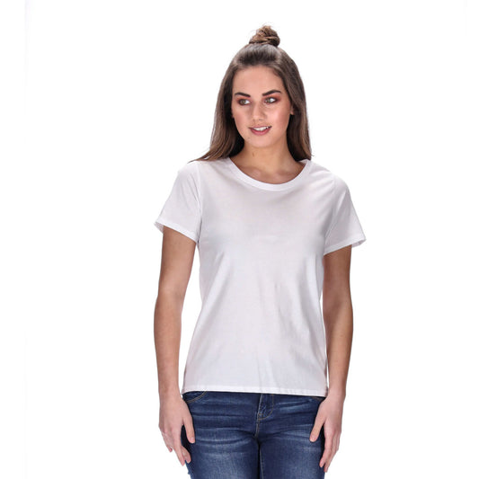 basic womens white tee