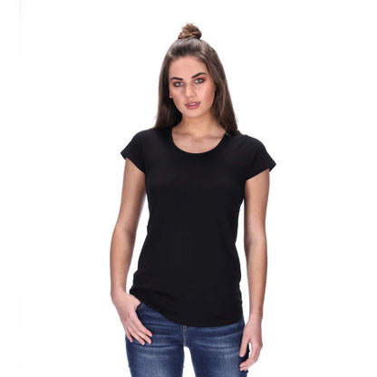 womens black tee