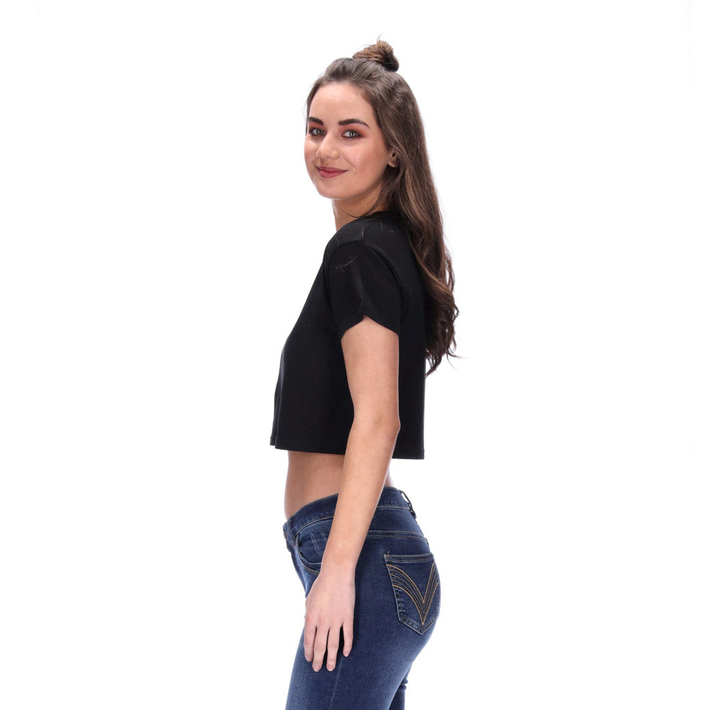 Isla Cropped Tee Black