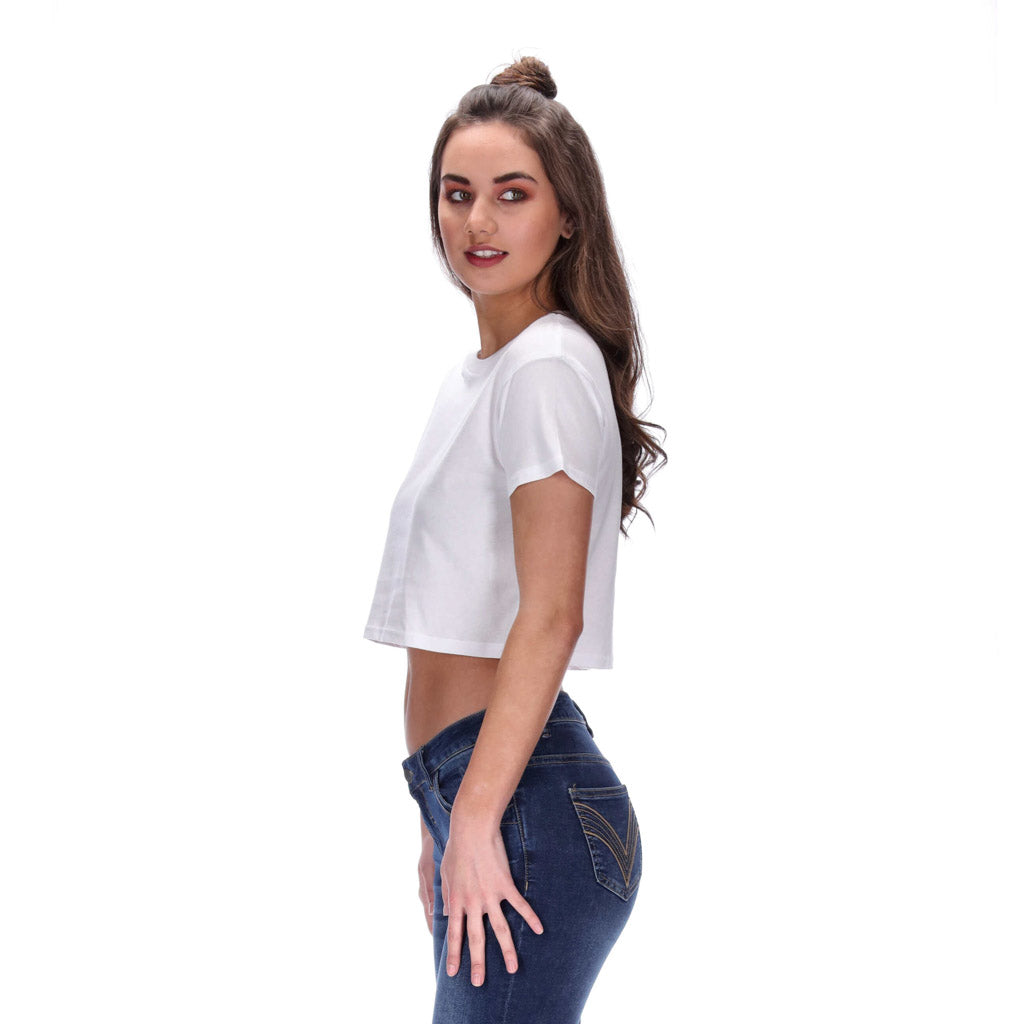 Isla Cropped Tee White