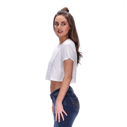 Isla Cropped Tee White