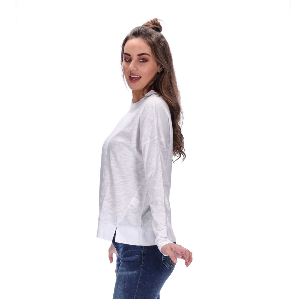 Ivy Long Sleeve Top White