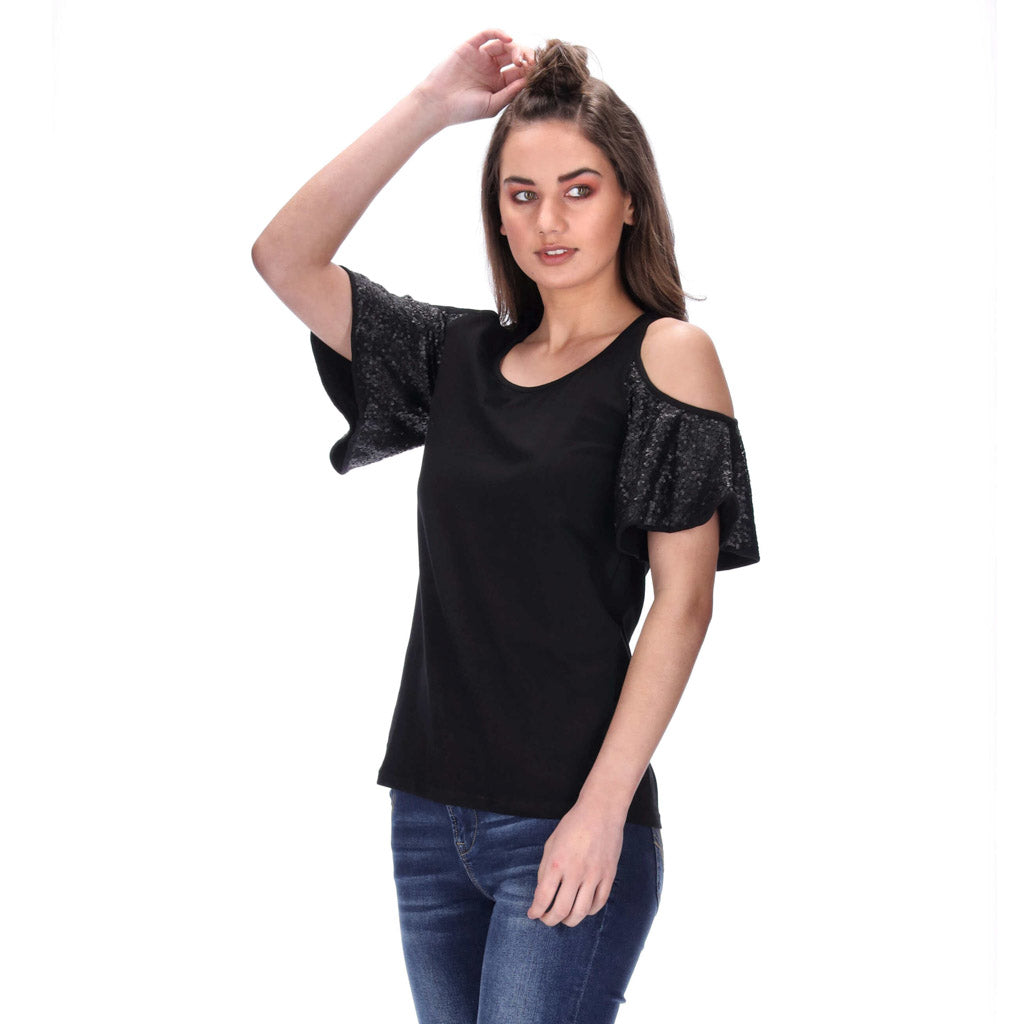 Josie Tee Black/Matte Black
