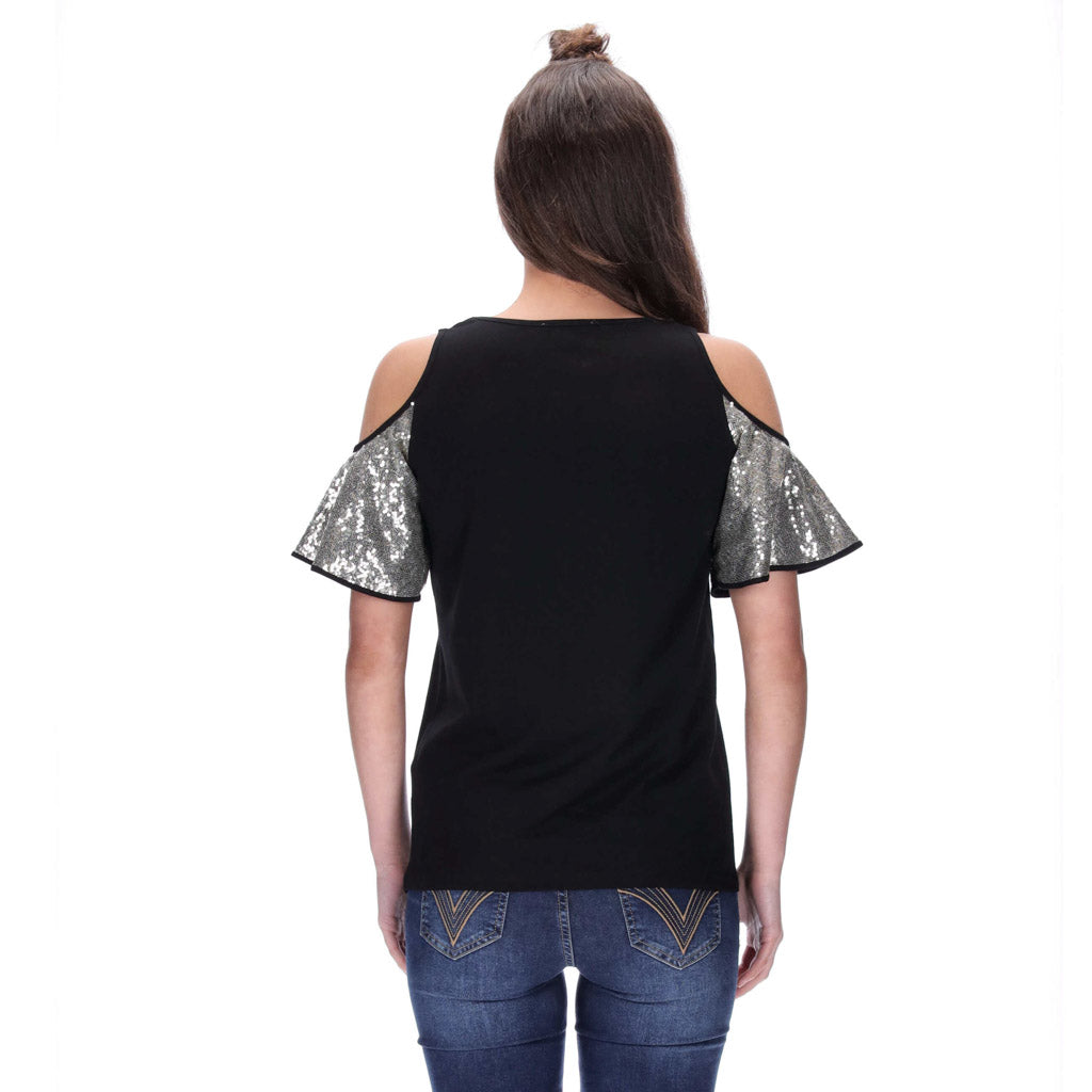 Josie Tee Black/Gold