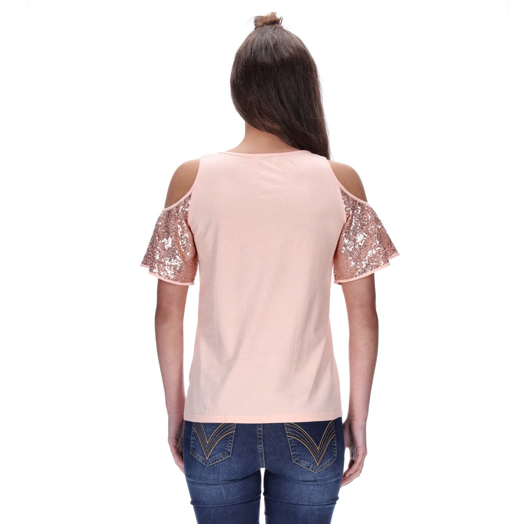 Josie Tee Peach/Rose Gold