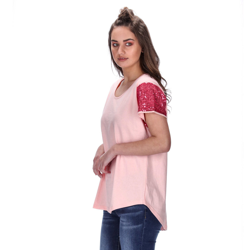 Kali Tee Pink/Dark Pink