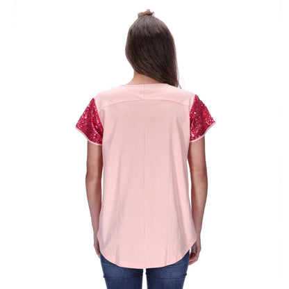 Kali Tee Pink/Dark Pink