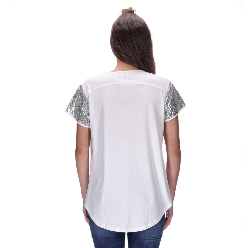 Kali Tee White/Silver