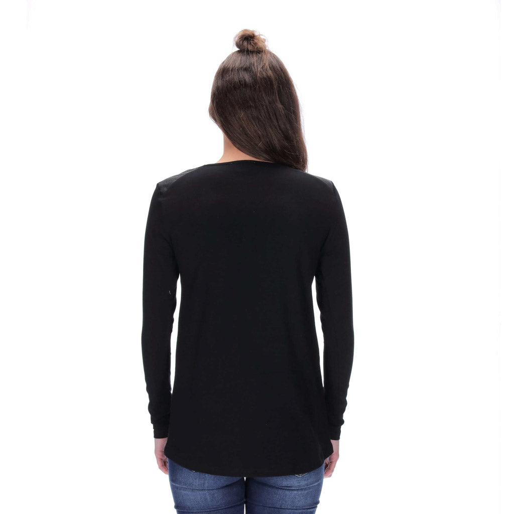 Kiara Long Sleeve Top Black