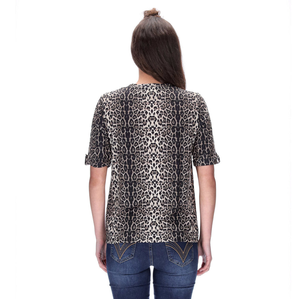 Leopard Tee Beige