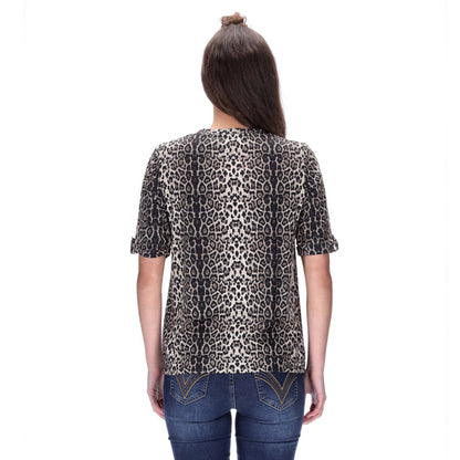 Leopard Tee Beige