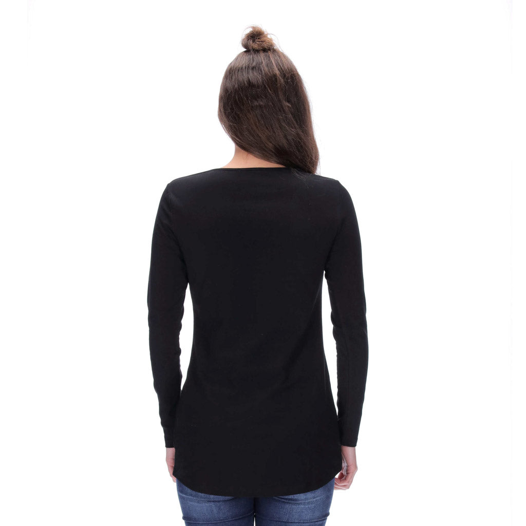London Long Sleeve Top Black