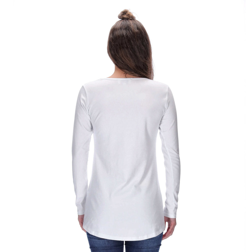 London Long Sleeve Top White