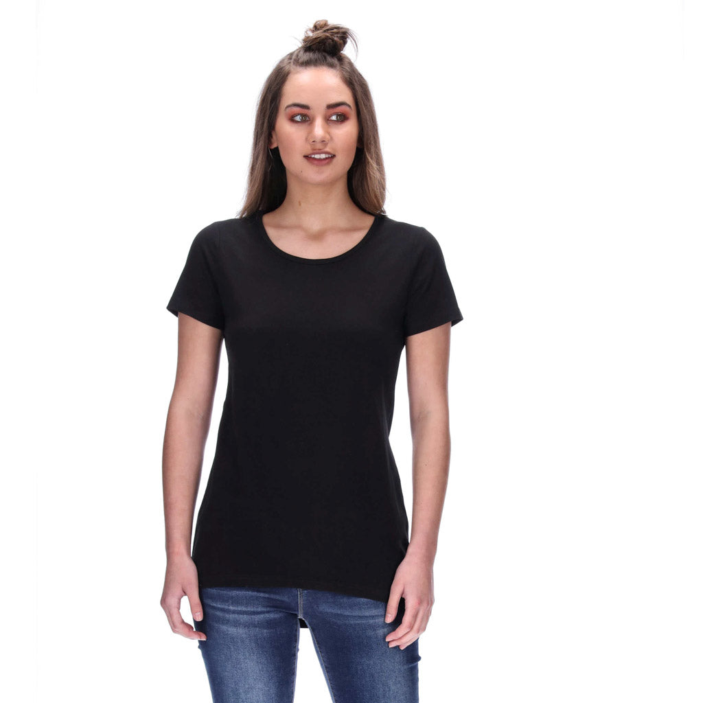 black t-shirt