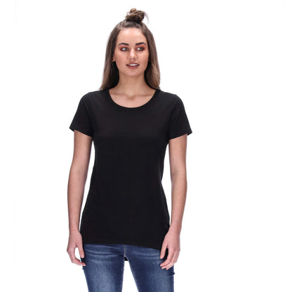 black t-shirt