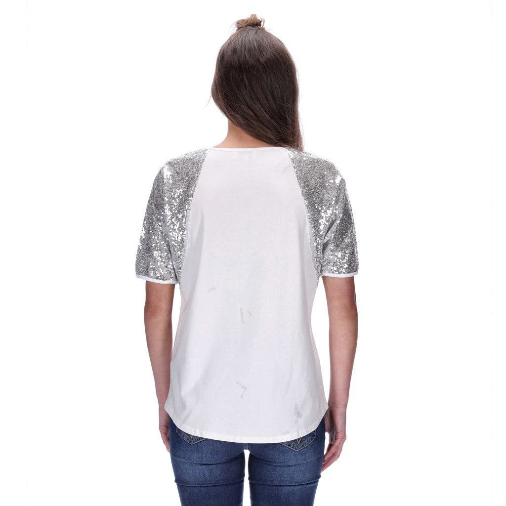 Nel Tee White/Silver