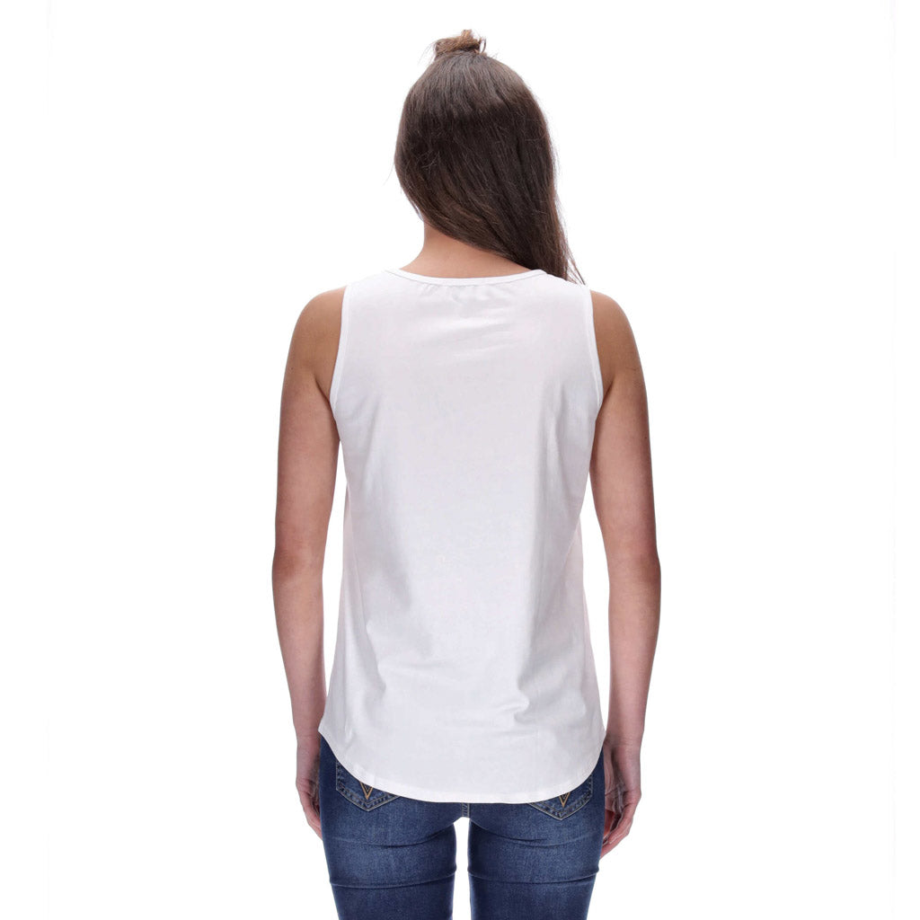 Nikki Singlet White