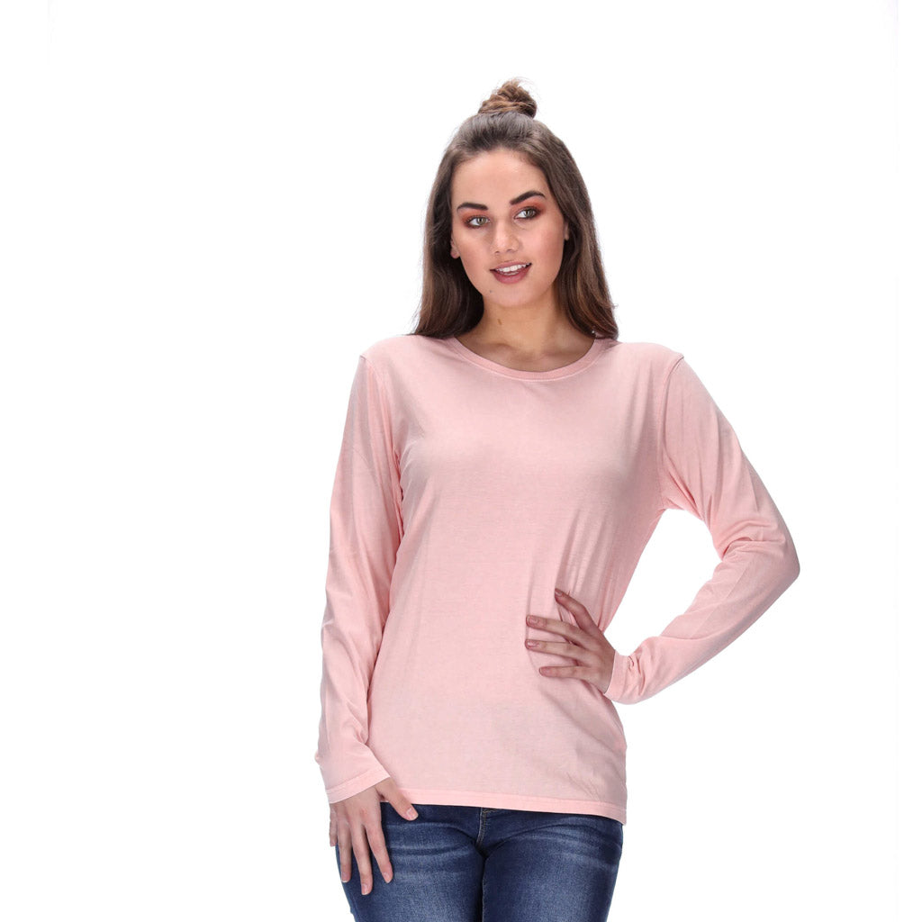 longsleeve top distressed pink