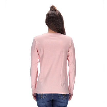 Nina Top Distressed Pink