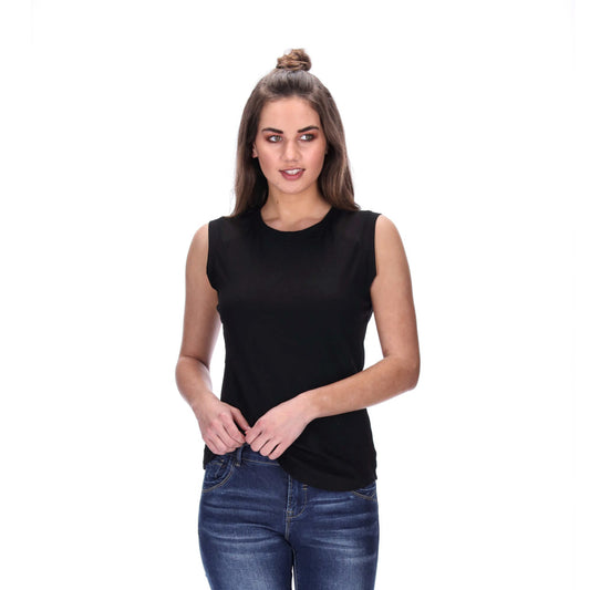 womens black singlet