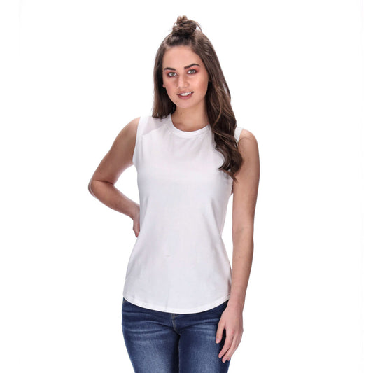 womens white singlet