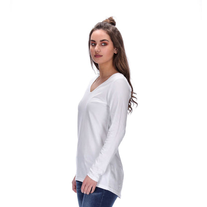 River Long Sleeve Top White