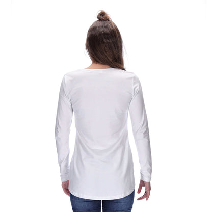 River Long Sleeve Top White
