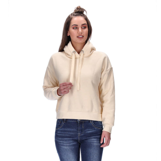 womens short vanilla hoodie