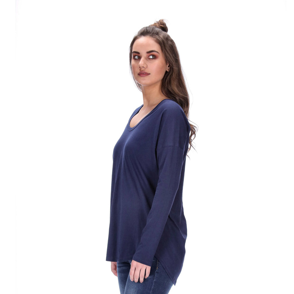 Sydney Long Sleeve Top Navy