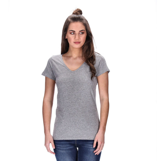 grey marle v-neck tee