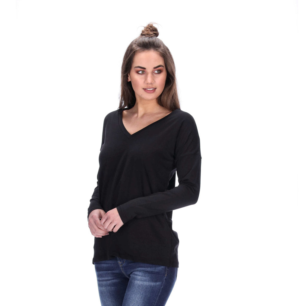 Zoe Long Sleeve Top Black