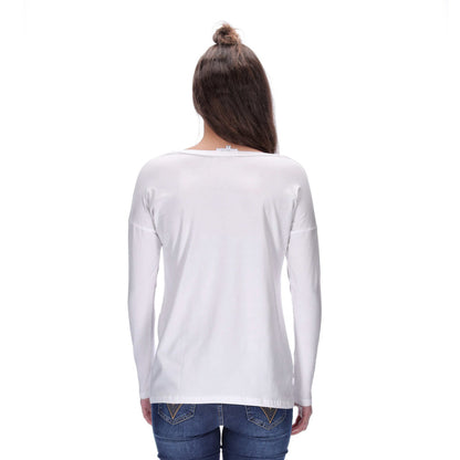 Zoe Long Sleeve Top White